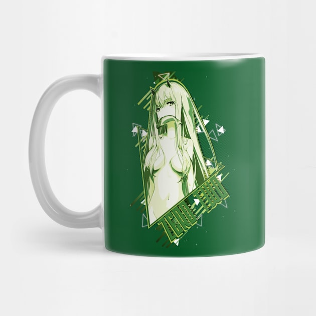 Zero Two - 02 - "Hi Darling": 80's retro green style - awsome gift for darling in the franxx lover & fans by EhsanStore